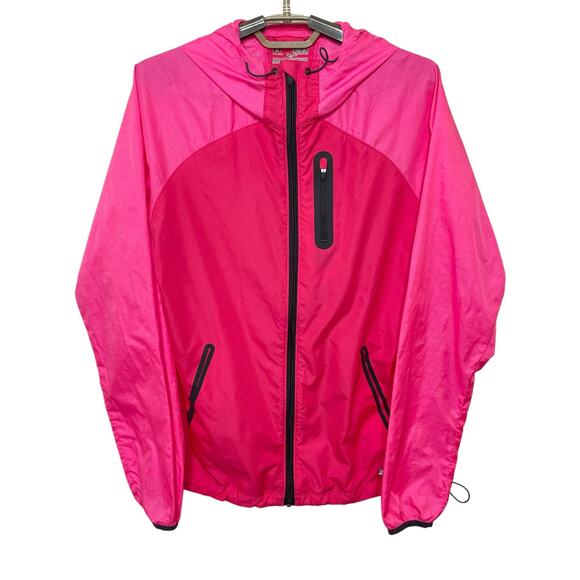 UA Under Armour Women’s Qualifier Woven Jacket Pink Lightweight Running Size M - Picture 1 of 9